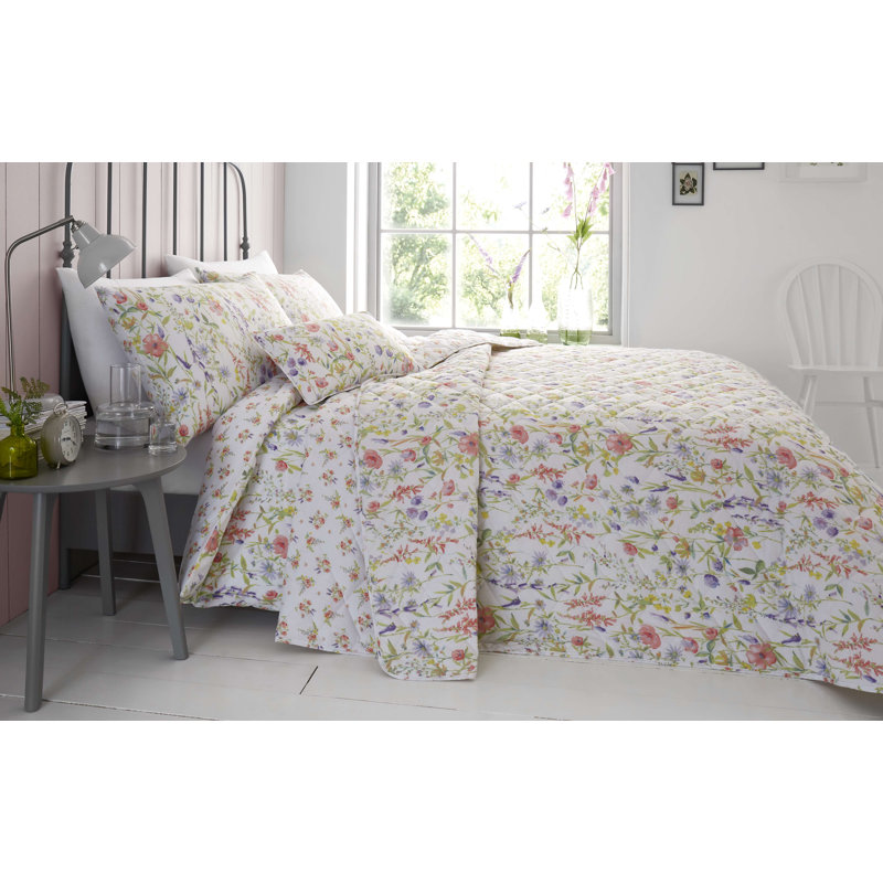 Cull Cotton Blend Floral Duvet Cover Set with Pillowcases, Super King - 2 Standard Pillowcases, Blush