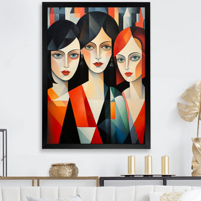 Demoiselles D Avignon Cubic Remake V - Fashion Canvas Art