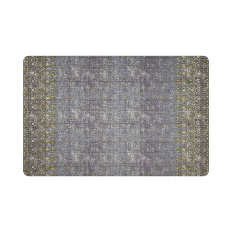 Iznik Pebbles 17.5" Vinyl Placemat, Gold/Purple