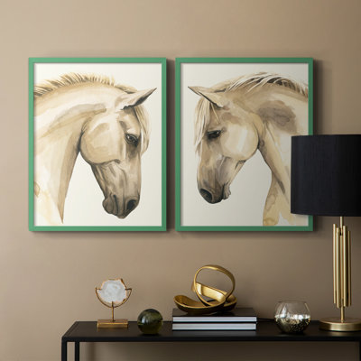 Impression encadrée Golden Palomino I-Premium - prête à être accrochée - aucun clou requis - aucun clou requis