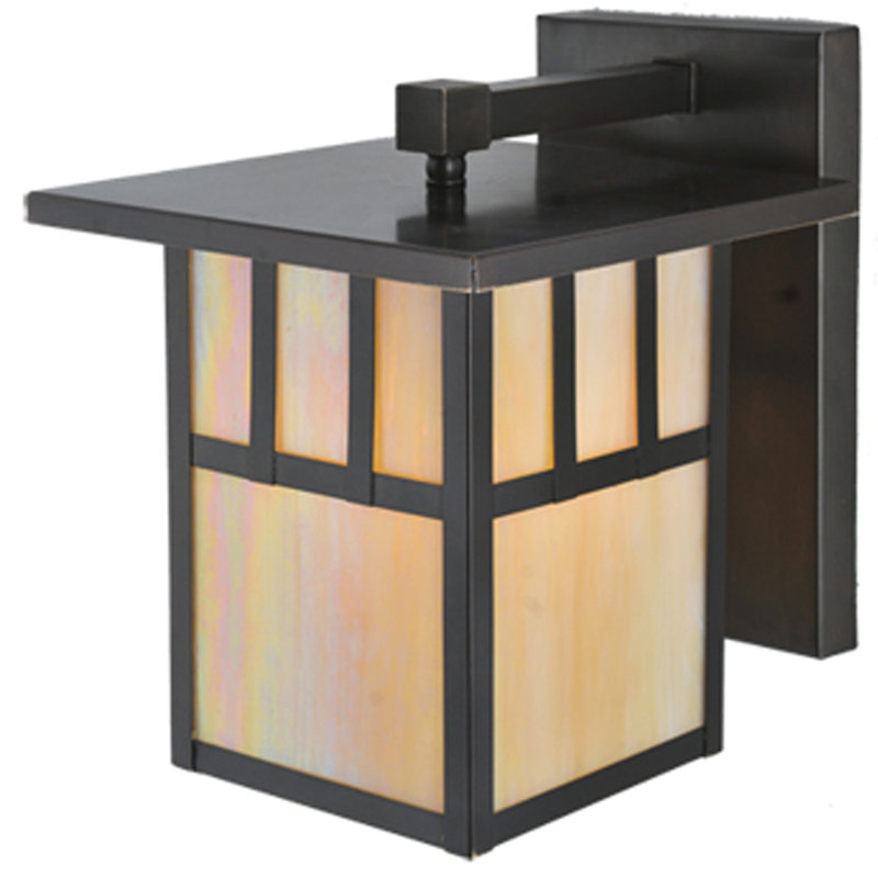 1 - Light Outdoor Wall Lantern, 10.75" H x 9" W x 11.5" D