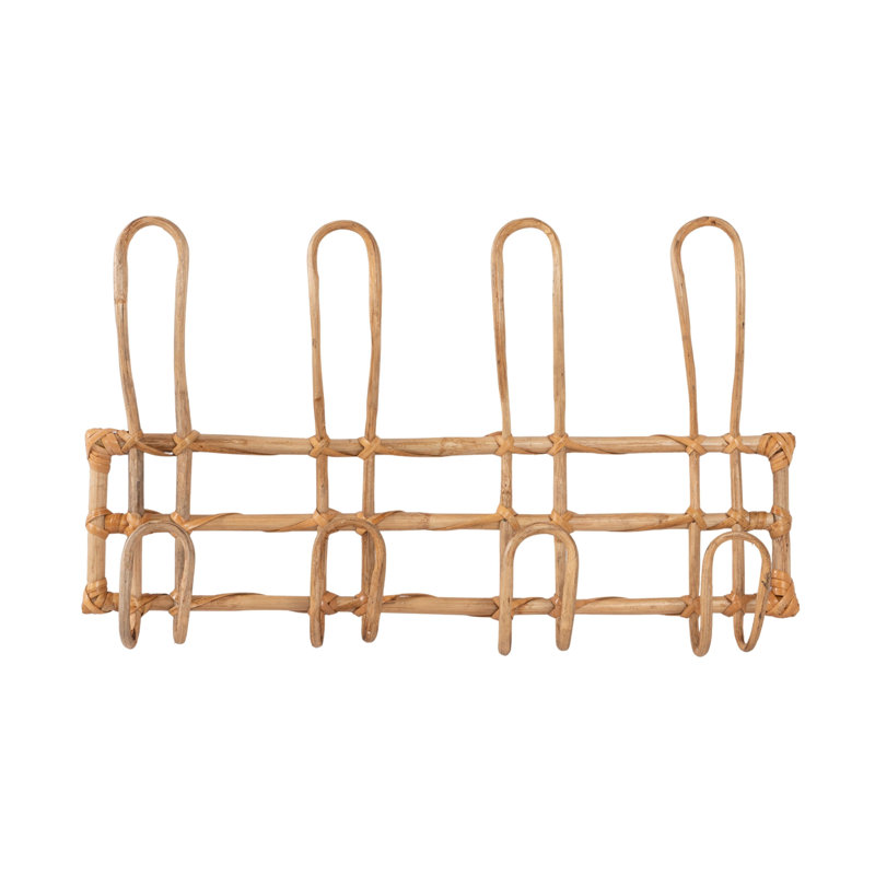 Parrish Rattan Wall Mounted Coat Rack