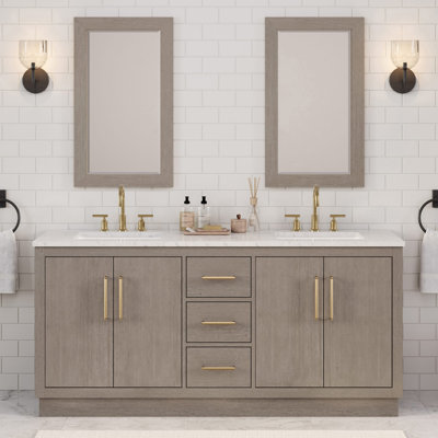 Ensemble de meuble-lavabo double 72 po Kamila