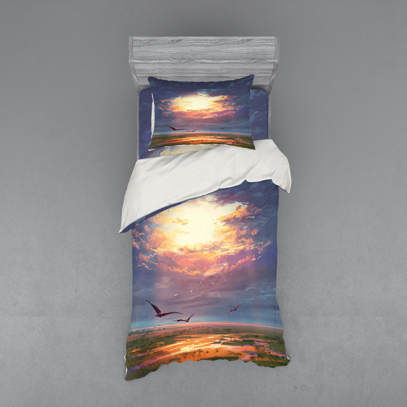 Fantasy Modern & Contemporary Duvet Cover, Twin Duvet Cover + 2 Additional Pieces