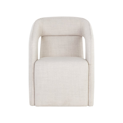 Azera Unfinished Fabric Upholstered Back Arm Chair -  Orren Ellis, B038337896EA4FB9A2DA28A1E9BC016A