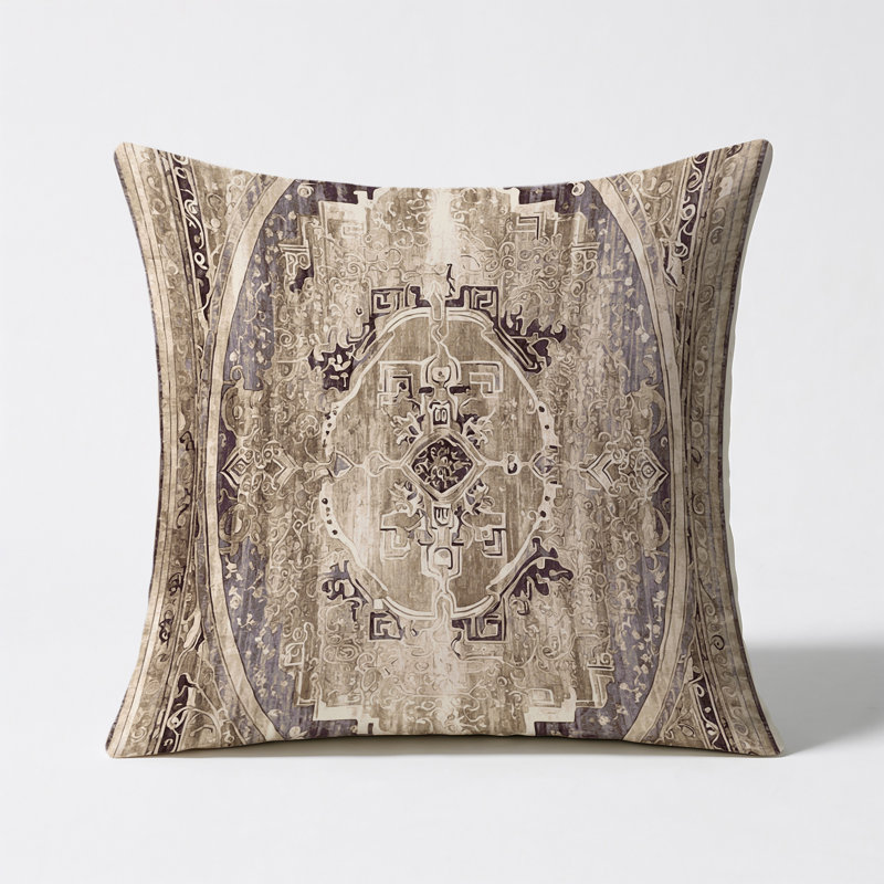 Mycenaean Elegance Indoor And Outdoor Throw Pillow, Square 18"