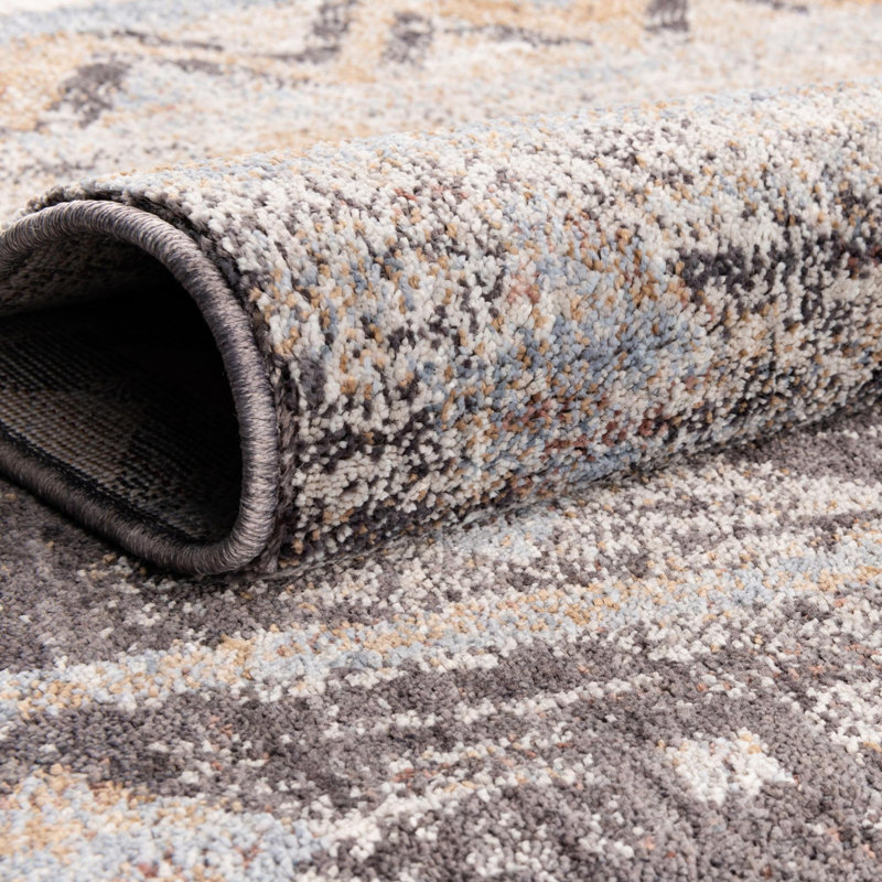 Perlita Geometric Indoor Rug, Round 7'
