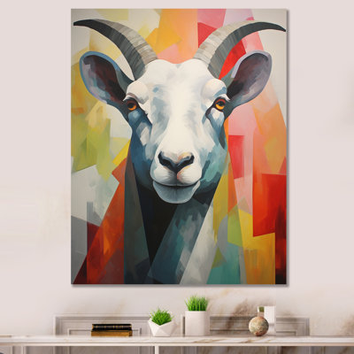 «Abstract Colorful Sheep I», reproduction sur toile