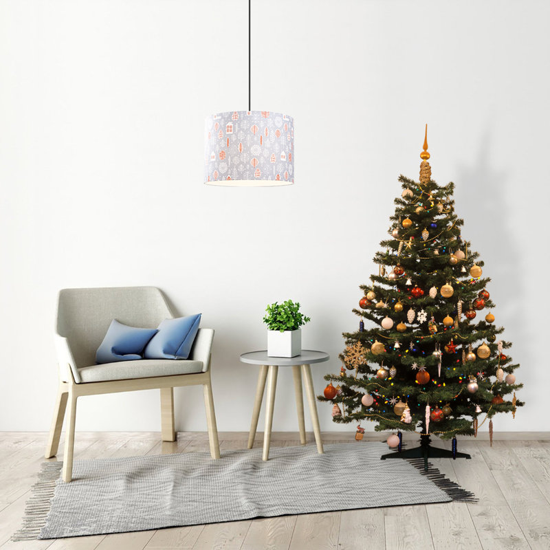 Luminaire suspendu tambour 1 lumière Jesup