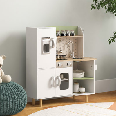 Karns Toy Kitchen Playset Play Kitchen with Phone Ages 3-6 Years White