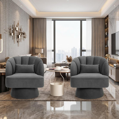 Ensemble de 2 chaises d'appoint Modern