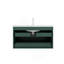 Meuble-lavabo de 36 po avec lavabo, meuble-lavabo mural moderne avec 2 tiroirs (sans armoire latérale), lavabo en céramique blanc sans robinet-715848197