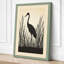 Wading Bird in Reeds Japandi - Wrapped Canvas-168999345-168999373