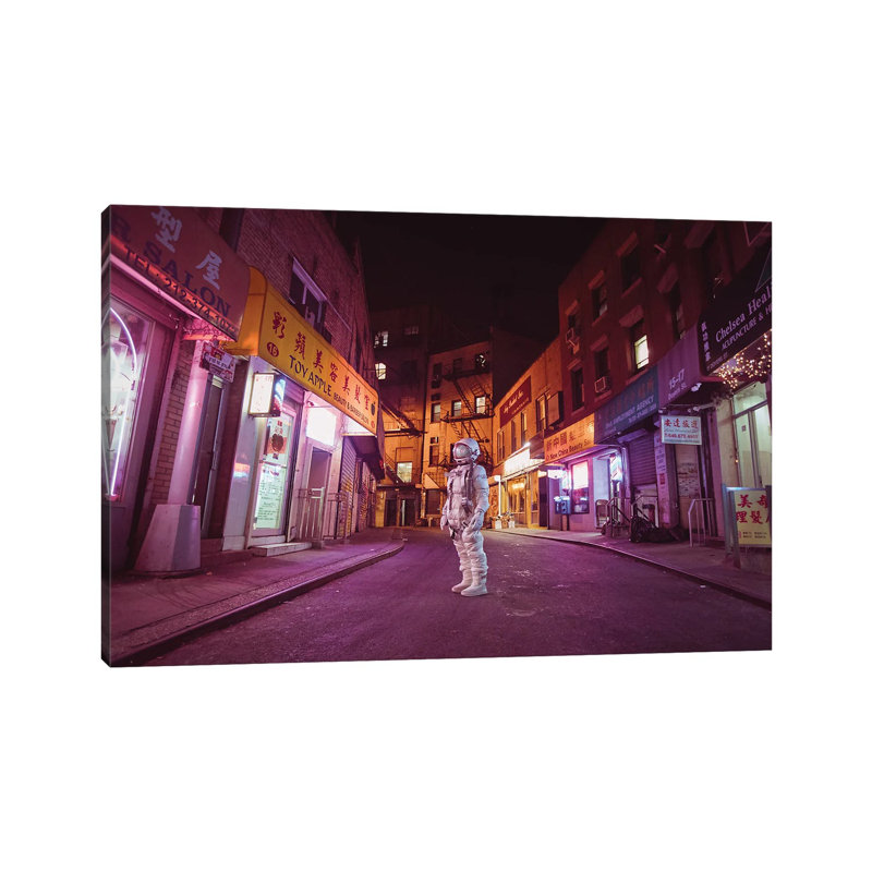 The Lonely Astronaut XX 1 Piece Wrapped Canvas Wall Art