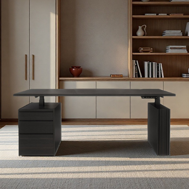 Bureau Blanchet, H 53,94 po x l 78,74 po x P 31,5 po, Noir
