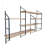 Modern Industrial Wall Shelf, Black & Atlantic Pine, 70.9 x 47.2 x 11.0 inches | 100% Melamine Coated Particle Board & Metal Frame | Stylish Storage Solution for Home & Office, Durable & Elegant Design