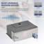 Cuisine en acier inoxydable à cuve simple de calibre 16 en acier inoxydable 304 de 24 po x P 21 po avec égouttoir à grille inférieure et grille de séchage
