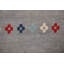 Tapis gris en laine noué à la main de conception unique 8 pi 1 po x 9 pi 8 po