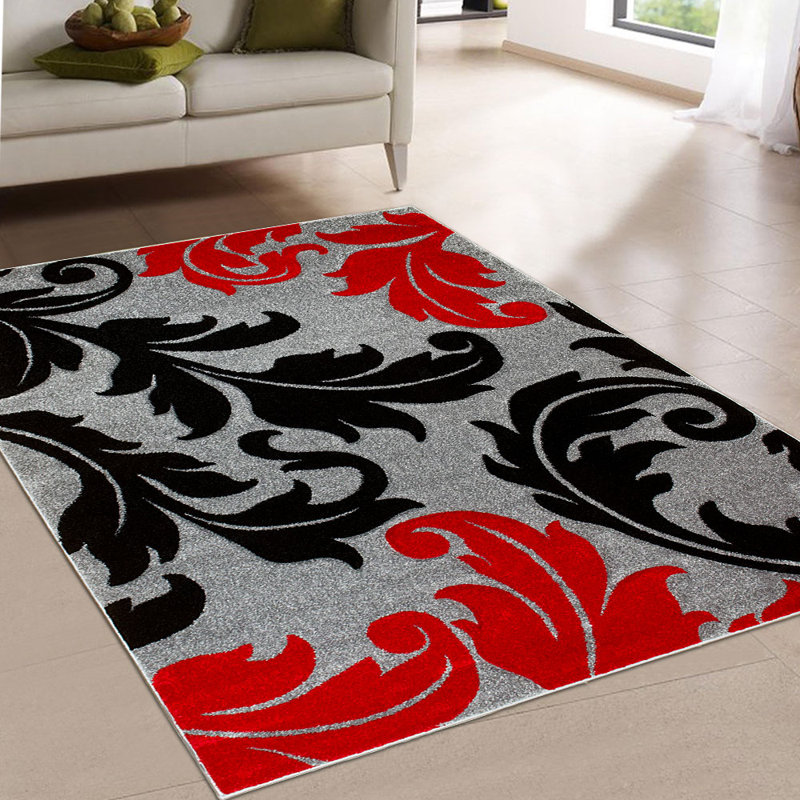 Floral Indoor Rug, Rectangle 5'2" x 7'2"