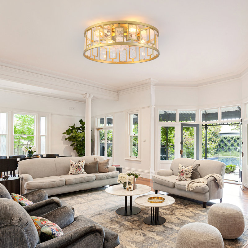 Ventilateur de plafond moderne en cristal réversible sans lame de 20 po avec ensemble d'éclairage et télécommande