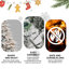 Arbre de Noël artificiel floqué 7,5 pi avec 650 lumières incandescentes blanc chaud, 3135 pointes, pin enneigé PE + PVC avec branches à mémoire de forme partielle, support en métal pliable pour les fêtes-1677671816