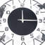 Horloge murale en métal 9,5 "Atreo