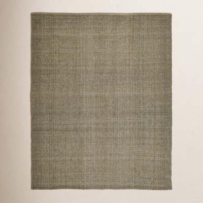 Fleurette Handmade Green Rug