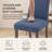 17.3'' Wide Modern Upholstered Fabric High Back Parsons Side Dining Chair with Solid Wood Legs-668816444