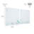ECR4Kids MessageStor Magnetic Dry-Erase Glass Board with Magnets, 17.5in x 17.5in, Wall-Mounted Whiteboard, Botanical, 2-Pack