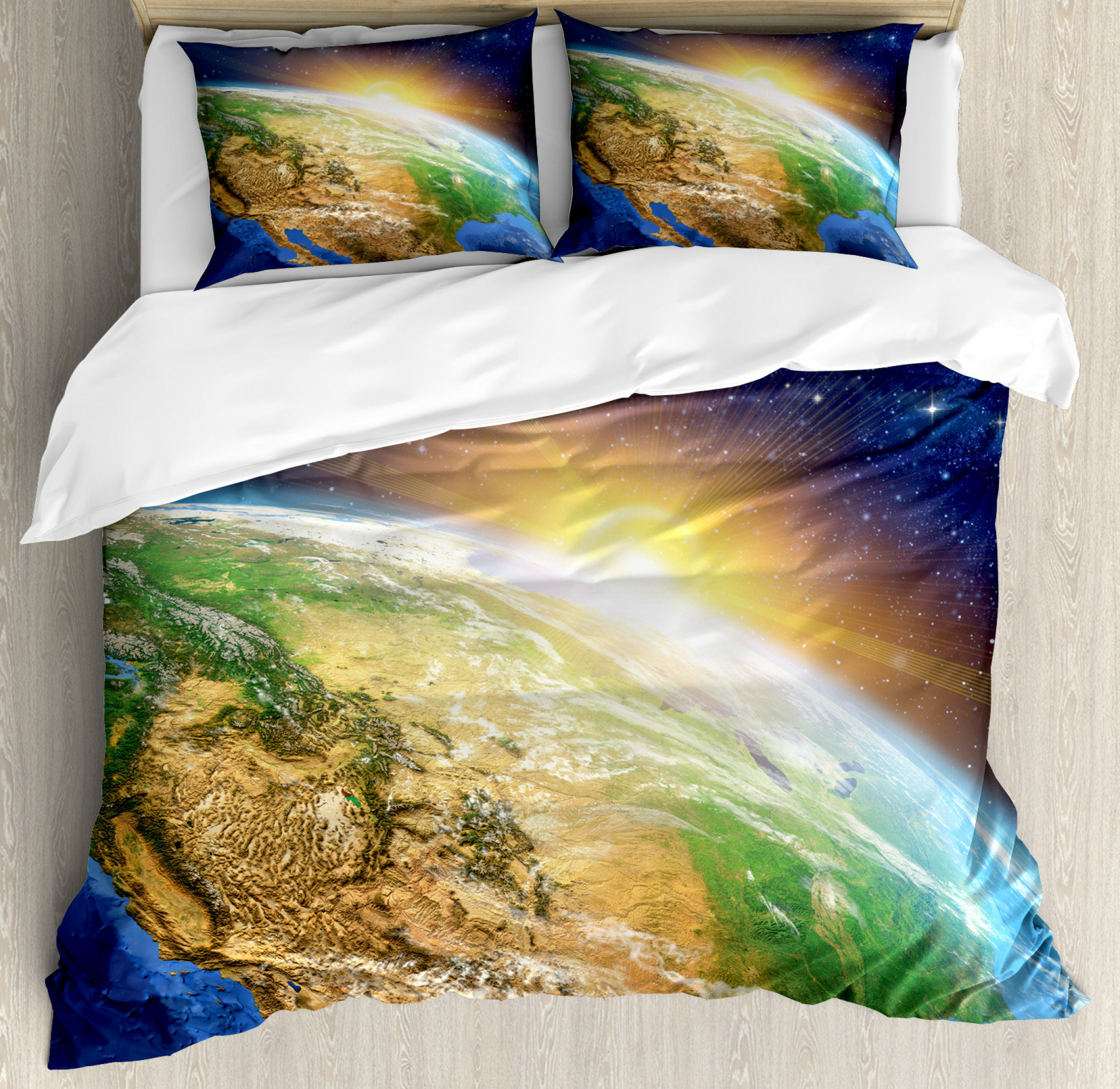 Ambesonne Outer Space Duvet Cover Set | Wayfair