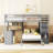 Shauna L-Shaped Bunk Bed with Desk, Drawers and Stairs-195940380