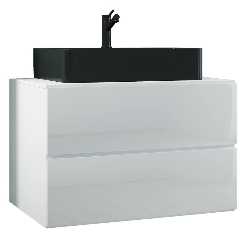 Reecie Bathroom Vanity with Basin, White