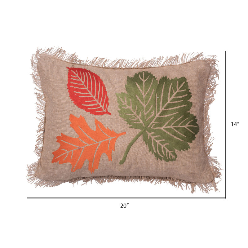  Harvest Leaves Lumbar Pillow