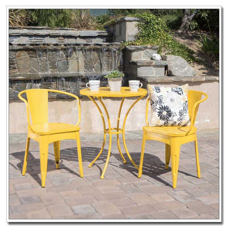 Ensemble d'extérieur 3 pièces, Jaune
