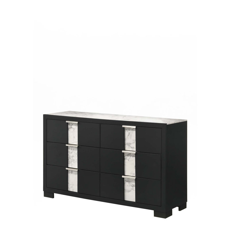 Commode contemporaine 1 pièce, Noir