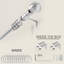 Almera Adjustable Curtain Pole/Rod Long-lasting Set for living room, bedroom, kitchen-1434267615-1434267600