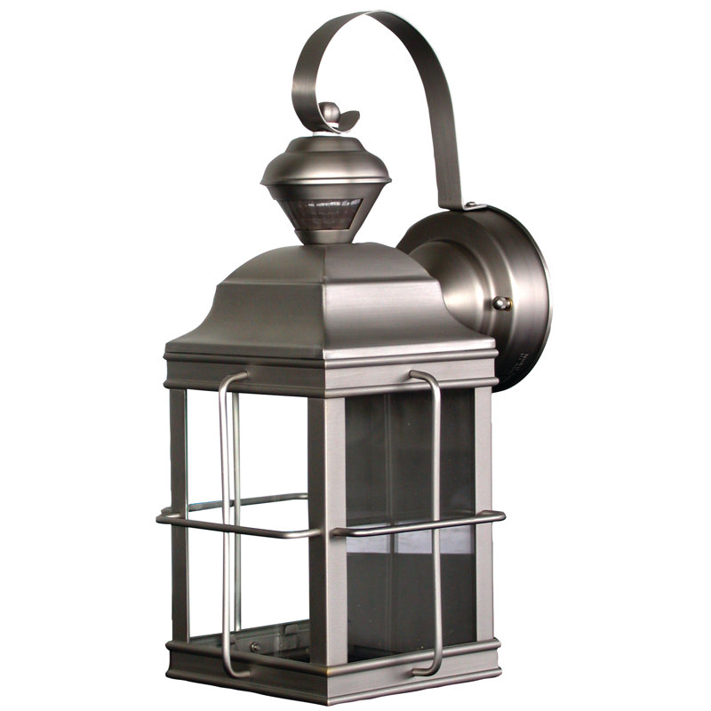 Lanterne murale d'extérieur 1 lumière Kimimela, Nickel brossé