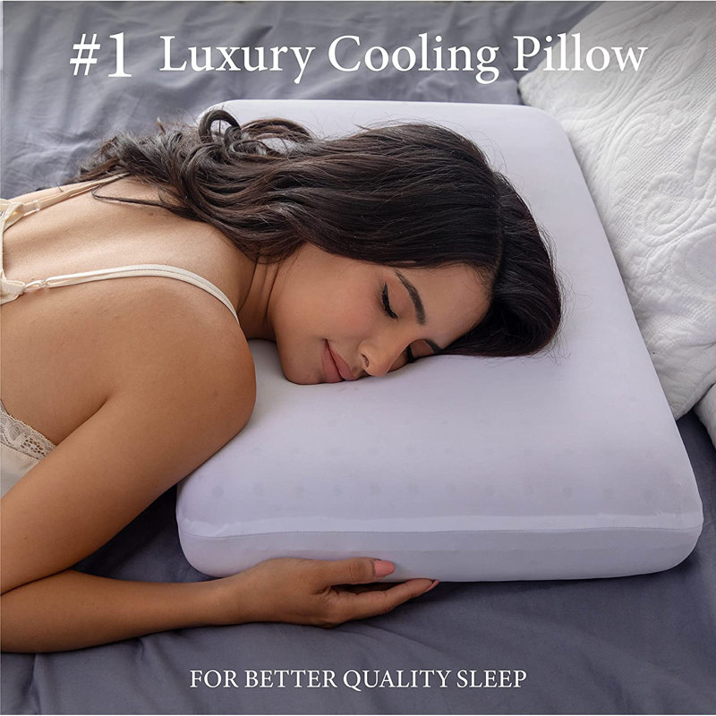 Purple Cooling Gel Infused Memory Foam Ventilated Pillow