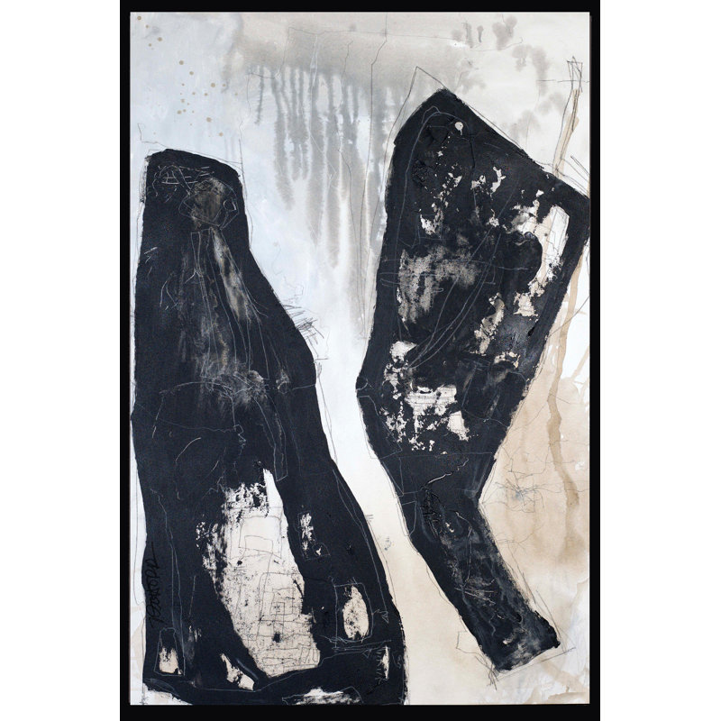 Larmes déchirées - reproduction encadrée sur toile, H 36 po x l 24 po x P 2,25 po