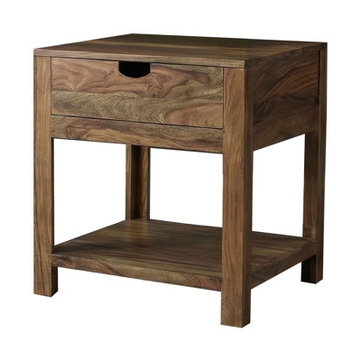 Table de bout rustique 22,4 po, brun