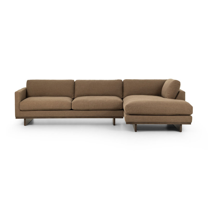 Menades 2-Piece Upholstered Modular Sofa & Chaise, Right Hand Facing, H 32 po x l 125 po x P 70 po
