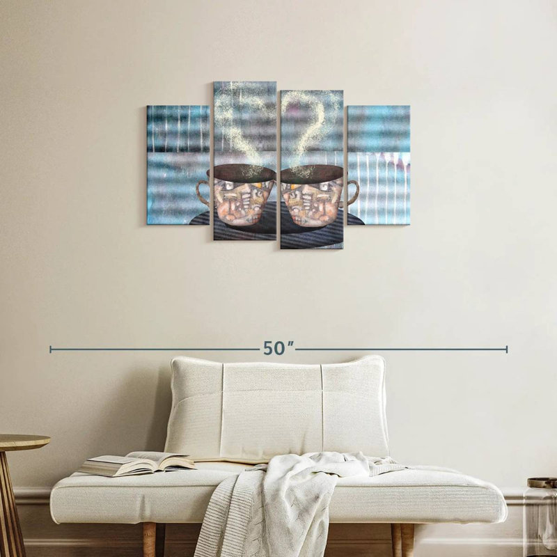 Yarlin Coffee For Two, 22" H x 36" W