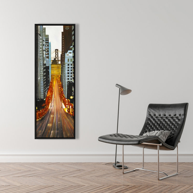 «San Francisco By Night» sur toile, H 48 po x l 16 po