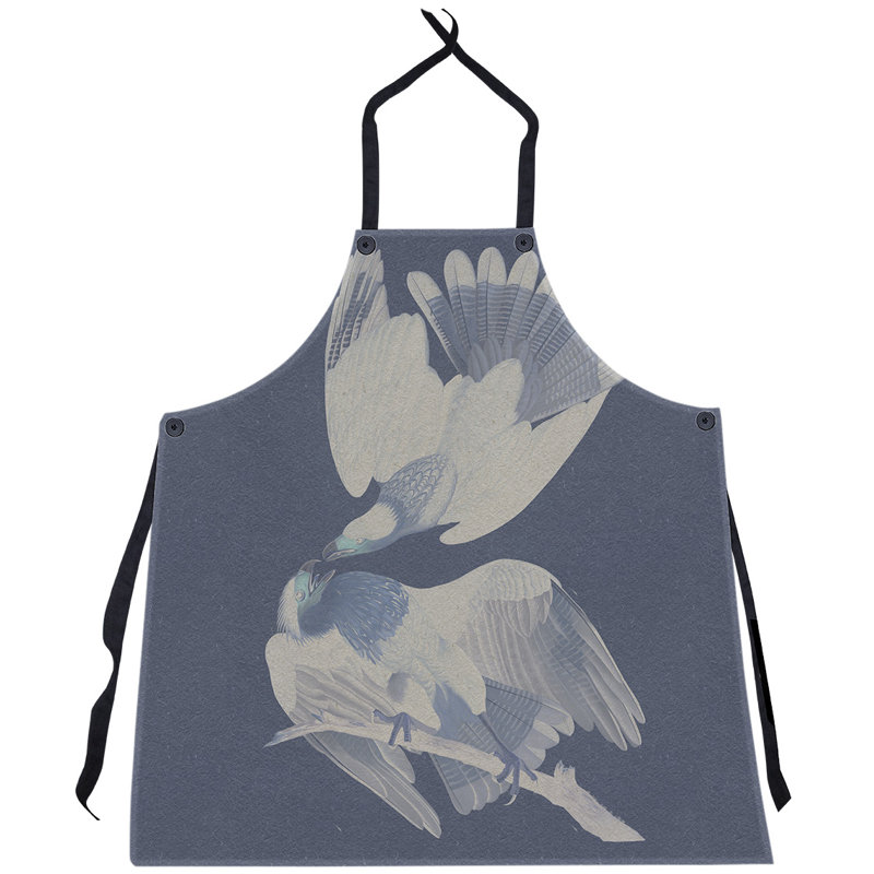 Tablier audubon brasilian caracara eagle john james, Bleu marine/blanc