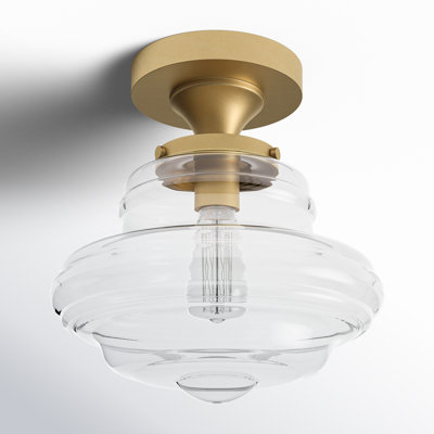 Marah 1-Light Ceiling Light in Natural Brass