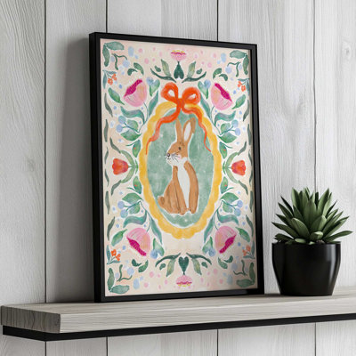 Enchanting Victorian Bunny III By Agnes 91 Canvas Art Print