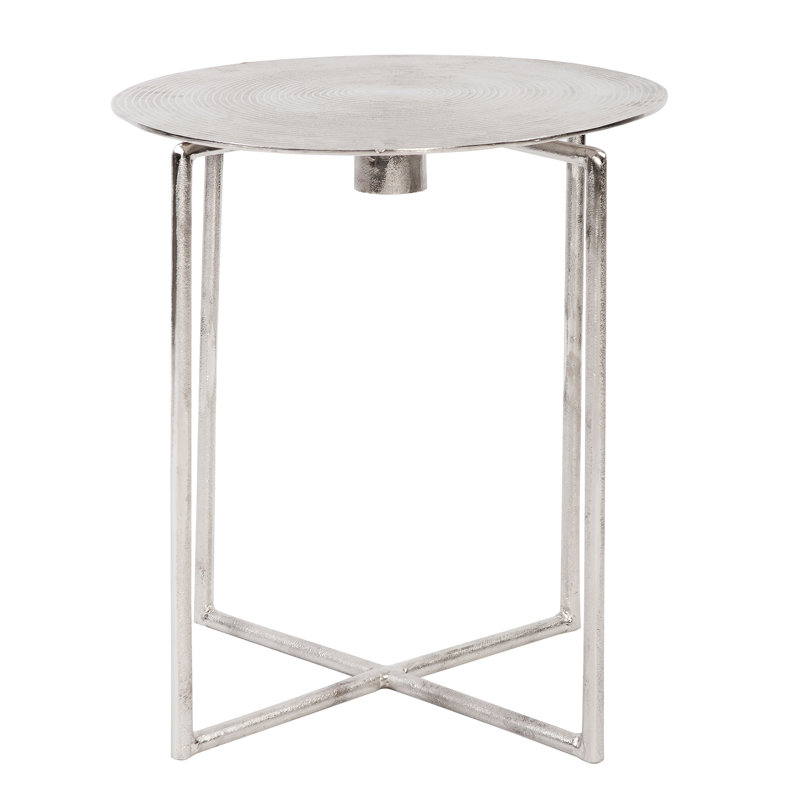 Liptak End Table, Silver