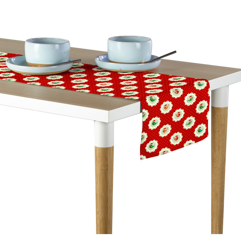 Lusk Geometric Table Runner, 12" W x 72" L
