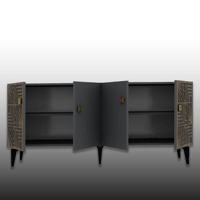 Console 59 po, Anthracite / noir