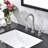 Widespread Bathroom Faucet with Drain Assembly-86862888